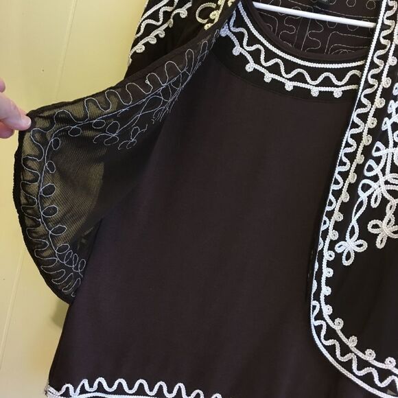 OBJECTS D'ART EMBROIDERED TOP WITH ATTACHED TANK‎ - Picture 3 of 6